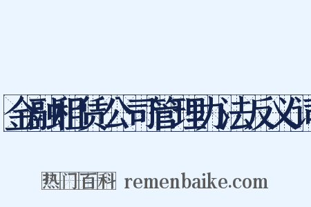 金融租赁公司管理办法反义词是什么意思的图片